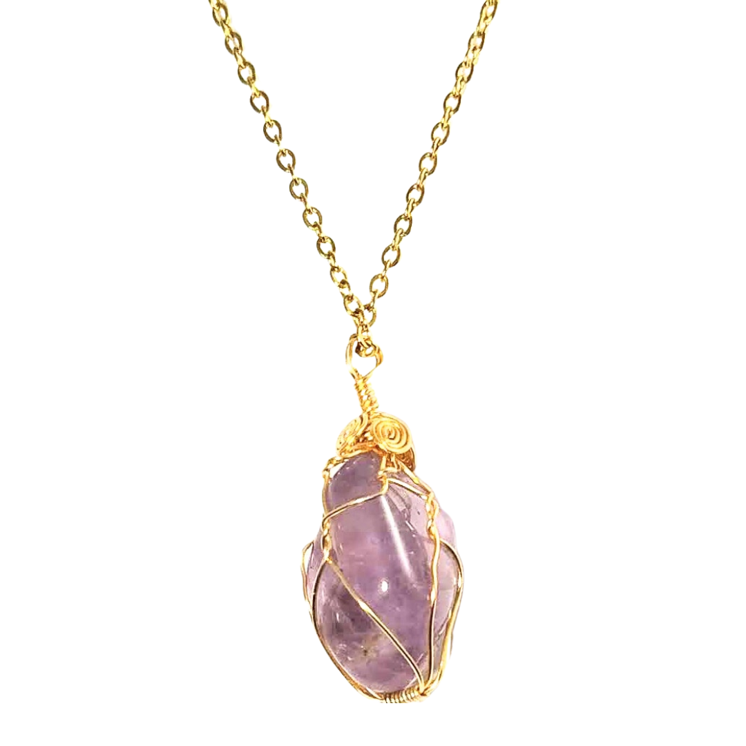 Collar Amatista – Alambrismo