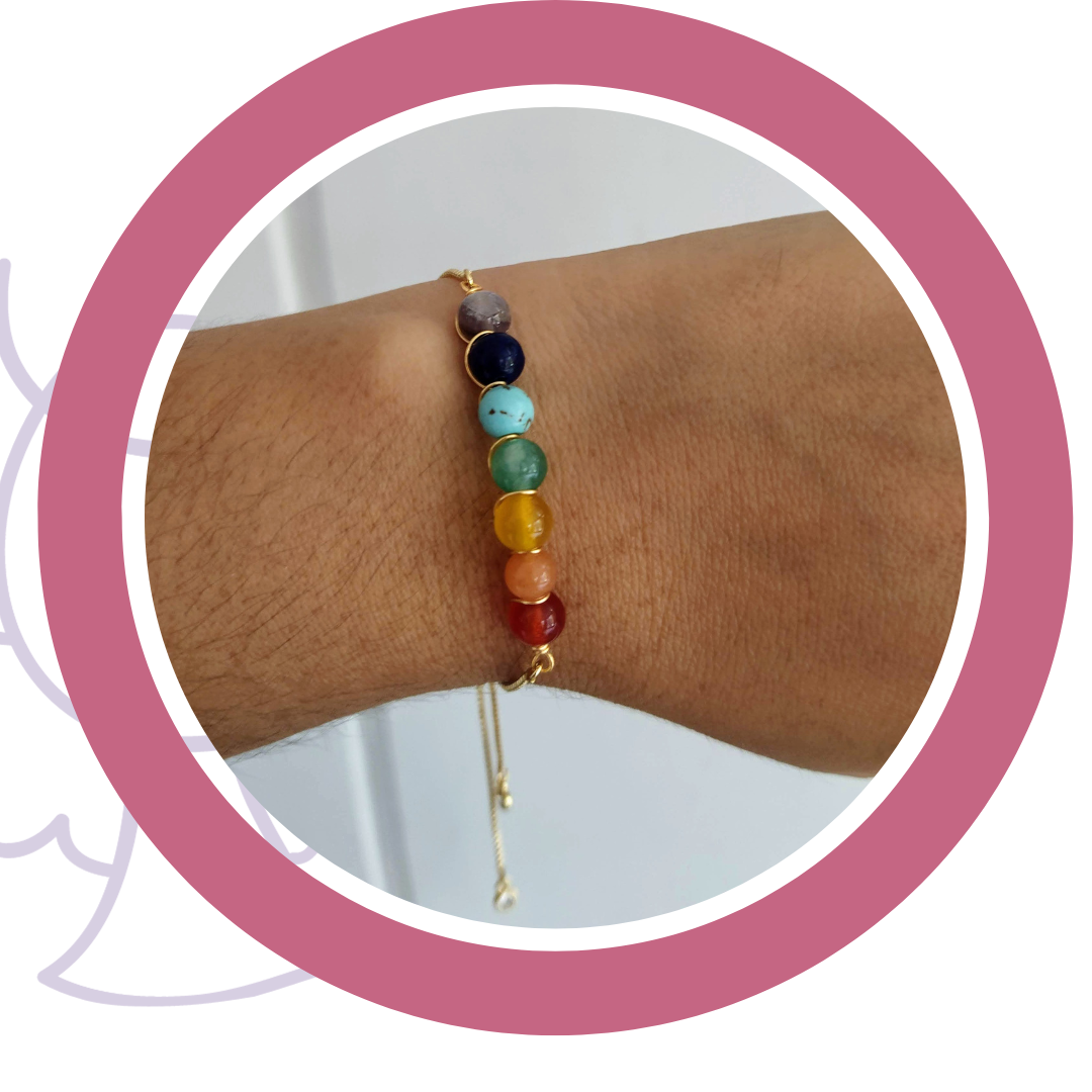 Pulsera 7 chakras Redonda