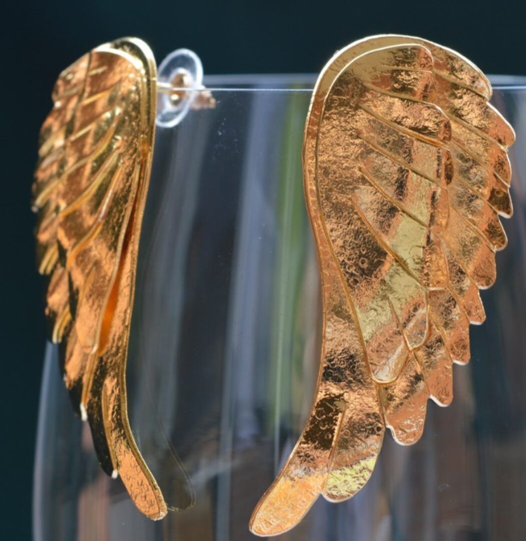 Aretes Ala Ángel bronce