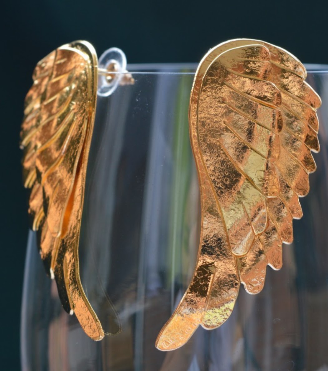 Aretes Ala Ángel bronce